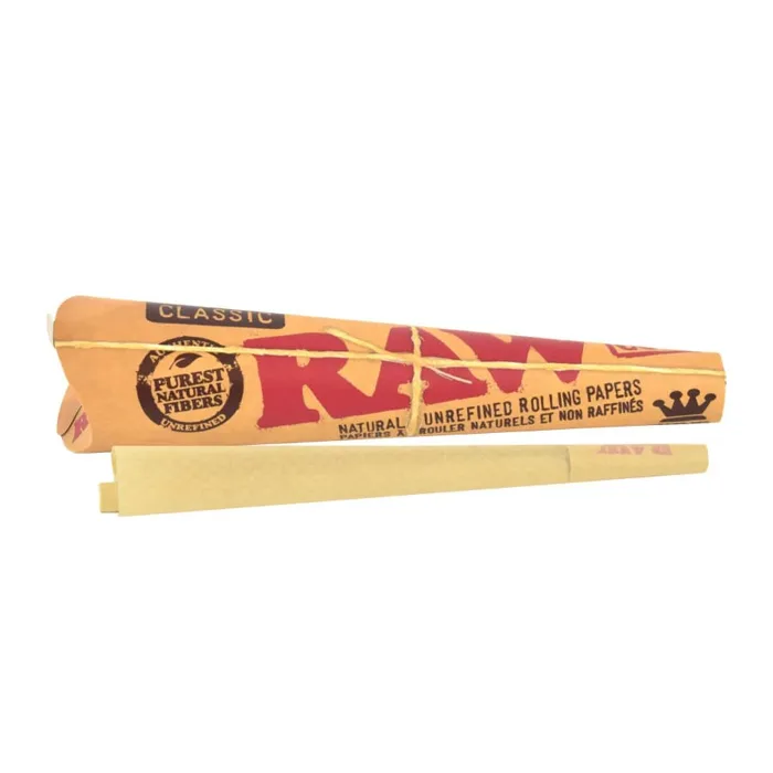RAW Natural Unrefined Pre-Rolled Cone King 3 pack
